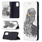 For Xiaomi Poco M3 Colored Drawing Pattern Invisible Magnetic Horizontal Flip PU Leather Case with Holder & Card Slots & Wallet(Girl) - 1