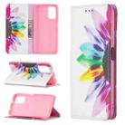 For Xiaomi Poco M3 Colored Drawing Pattern Invisible Magnetic Horizontal Flip PU Leather Case with Holder & Card Slots & Wallet(Sun Flower) - 1