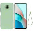 For Xiaomi Redmi Note 9 5G (CN Version) / Redmi Note 9T Pure Color Liquid Silicone Shockproof Full Coverage Case(Green) - 1