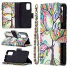 For Xiaomi Poco M3 Colored Drawing Pattern Zipper Horizontal Flip Leather Case with Holder & Card Slots & Wallet(Tree) - 1