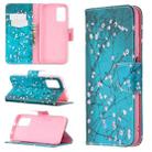 For Xiaomi Poco M3 Colored Drawing Pattern Horizontal Flip Leather Case with Holder & Card Slots & Wallet(Plum Blossom) - 1