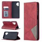 For Samsung Galaxy A32 5G Prismatic Invisible Magnetic Horizontal Flip Leather Case with Holder & Card Slots & Photo Frame(Red) - 1