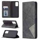 For Samsung Galaxy A72 5G / 4G Prismatic Invisible Magnetic Horizontal Flip Leather Case with Holder & Card Slots & Photo Frame(Black) - 1