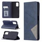 For Xiaomi Poco M3 Prismatic Invisible Magnetic Horizontal Flip Leather Case with Holder & Card Slots & Photo Frame(Blue) - 1