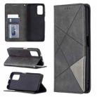 For Xiaomi Poco M3 Prismatic Invisible Magnetic Horizontal Flip Leather Case with Holder & Card Slots & Photo Frame(Black) - 1