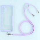 For Samsung Galaxy A32 5G Acrylic + Color TPU Shockproof Case with Neck Lanyard(Purple) - 1