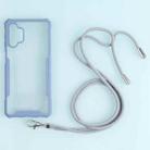 For Samsung Galaxy A32 5G Acrylic + Color TPU Shockproof Case with Neck Lanyard(Milk Grey) - 1