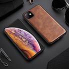 For iPhone 11 X-level Earl III Series Leather Texture Ultra-thin All-inclusive Soft Case(Brown) - 1