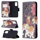 For Xiaomi Poco M3 Colored Drawing Pattern Horizontal Flip Leather Case with Holder & Card Slots & Wallet(Flower Elephant) - 1