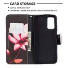 For Xiaomi Poco M3 Colored Drawing Pattern Horizontal Flip Leather Case with Holder & Card Slots & Wallet(Lotus) - 4
