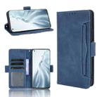 For Xiaomi Mi 11 Skin Feel Calf Pattern Horizontal Flip Leather Case with Holder & Card Slots & Photo Frame(Blue) - 1