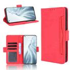 For Xiaomi Mi 11 Skin Feel Calf Pattern Horizontal Flip Leather Case with Holder & Card Slots & Photo Frame(Red) - 1