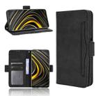 For Xiaomi Poco M3 Skin Feel Calf Pattern Horizontal Flip Leather Case with Holder & Card Slots & Photo Frame(Black) - 1