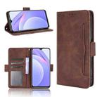 For Xiaomi Redmi 9T & Note 9 4G Skin Feel Calf Pattern Horizontal Flip Leather Case with Holder & Card Slots & Photo Frame(Brown) - 1