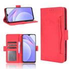 For Xiaomi Redmi 9T & Note 9 4G Skin Feel Calf Pattern Horizontal Flip Leather Case with Holder & Card Slots & Photo Frame(Red) - 1