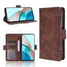 For Xiaomi Redmi Note 9T 5G Skin Feel Calf Pattern Horizontal Flip Leather Case with Holder & Card Slots & Photo Frame(Brown) - 1