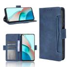 For Xiaomi Redmi Note 9T 5G Skin Feel Calf Pattern Horizontal Flip Leather Case with Holder & Card Slots & Photo Frame(Blue) - 1