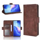 For OPPO Reno5 Pro 5G Skin Feel Calf Pattern Horizontal Flip Leather Case with Holder & Card Slots & Photo Frame(Brown) - 1