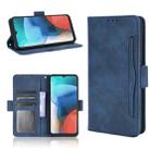 For Motorola Moto E7 Skin Feel Calf Pattern Horizontal Flip Leather Case with Holder & Card Slots & Photo Frame(Blue) - 1