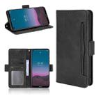 For Nokia 5.4 Skin Feel Calf Pattern Horizontal Flip Leather Case with Holder & Card Slots & Photo Frame(Black) - 1
