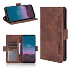 For Nokia 5.4 Skin Feel Calf Pattern Horizontal Flip Leather Case with Holder & Card Slots & Photo Frame(Brown) - 1