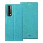 For Huawei P smart 2021 ViLi DMX Series Shockproof TPU + PU Leather Magnetic Attraction Horizontal Flip Case with Card Slot & Holder(Blue) - 1