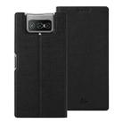For Asus Zenfone 7 ZS670KS ViLi DMX Series Shockproof TPU + PU Leather Magnetic Attraction Horizontal Flip Case with Card Slot & Holder(Black) - 1
