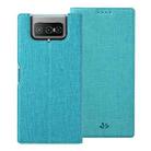 For Asus Zenfone 7 ZS670KS ViLi DMX Series Shockproof TPU + PU Leather Magnetic Attraction Horizontal Flip Case with Card Slot & Holder(Blue) - 1