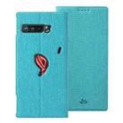 For Asus ROG Phone 3 ZS661KS ViLi DMX Series Shockproof TPU + PU Leather Magnetic Attraction Horizontal Flip Case with Card Slot & Holder(Blue) - 1