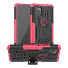 For Motorola Moto G 5G Tire Texture Shockproof TPU+PC Protective Case with Holder(Pink) - 1