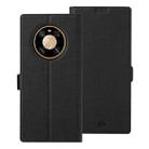 For Huawei Mate 40 Pro ViLi K Series Shockproof TPU + PU Leather Magnetic Buckle Horizontal Flip Case with Card Slots & Wallet & Holder(Black) - 1