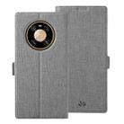 For Huawei Mate 40 Pro ViLi K Series Shockproof TPU + PU Leather Magnetic Buckle Horizontal Flip Case with Card Slots & Wallet & Holder(Grey) - 1