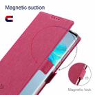 For Huawei Mate 40 Pro ViLi K Series Shockproof TPU + PU Leather Magnetic Buckle Horizontal Flip Case with Card Slots & Wallet & Holder(Rose Red) - 4