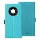 For Huawei Mate 40 Pro+ ViLi K Series Shockproof TPU + PU Leather Magnetic Buckle Horizontal Flip Case with Card Slots & Wallet & Holder(Blue) - 1
