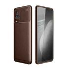 For vivo iQOO 7 Carbon Fiber Texture Shockproof TPU Case(Brown) - 1