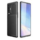 For OPPO Reno5 Pro Plus Carbon Fiber Texture Shockproof TPU Case(Black) - 1