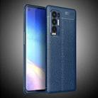 For OPPO Reno5 Pro Plus Litchi Texture TPU Shockproof Case(Blue) - 1