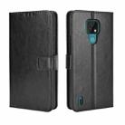 For Motorola Moto E7 Retro Crazy Horse Texture Horizontal Flip Leather Case with Holder & Card Slots & Photo Frame(Black) - 1