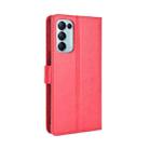 For OPPO Reno5 5G Retro Crazy Horse Texture Horizontal Flip Leather Case with Holder & Card Slots & Photo Frame(Red) - 3