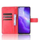 For OPPO Reno5 5G Retro Crazy Horse Texture Horizontal Flip Leather Case with Holder & Card Slots & Photo Frame(Red) - 5