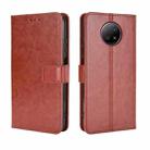 For Xiaomi Redmi Note 9T 5G / Note 9 5G Retro Crazy Horse Texture Horizontal Flip Leather Case with Holder & Card Slots & Photo Frame(Brown) - 1