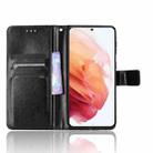 For Samsung Galaxy S21+ 5G Retro Crazy Horse Texture Horizontal Flip Leather Case with Holder & Card Slots & Photo Frame(Black) - 5