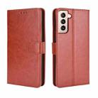 For Samsung Galaxy S21+ 5G Retro Crazy Horse Texture Horizontal Flip Leather Case with Holder & Card Slots & Photo Frame(Brown) - 1