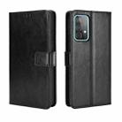 For Samsung Galaxy A52 5G / 4G Retro Crazy Horse Texture Horizontal Flip Leather Case with Holder & Card Slots & Photo Frame(Black) - 1