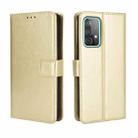 For Samsung Galaxy A52 5G / 4G Retro Crazy Horse Texture Horizontal Flip Leather Case with Holder & Card Slots & Photo Frame(Gold) - 1