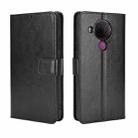 For Nokia 5.4 Retro Crazy Horse Texture Horizontal Flip Leather Case with Holder & Card Slots & Photo Frame(Black) - 1