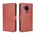 For Nokia 5.4 Retro Crazy Horse Texture Horizontal Flip Leather Case with Holder & Card Slots & Photo Frame(Brown) - 1