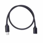 Type-C / USB-C Male to Female PD Power Extended Cable, Length:0.5m - 1
