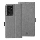 For Samsung Galaxy S21 Ultra 5G ViLi K Series Shockproof TPU + PU Leather Magnetic Buckle Horizontal Flip Case with Card Slots & Wallet & Holder(Grey) - 1