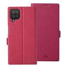 For Samsung Galaxy A12 4G / 5G ViLi K Series Shockproof TPU + PU Leather Magnetic Buckle Horizontal Flip Case with Card Slots & Wallet & Holder(Rose Red) - 1
